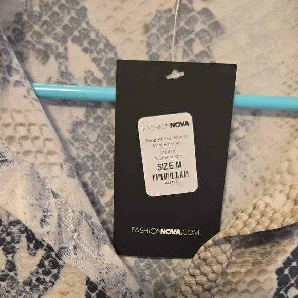 Fashion Nova Snakeskin Print Jumpsuit - Picture 2 of 4